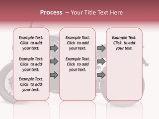 Power Motorcycle Wheel PowerPoint Template