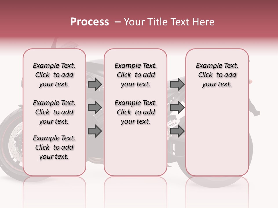Power Motorcycle Wheel PowerPoint Template
