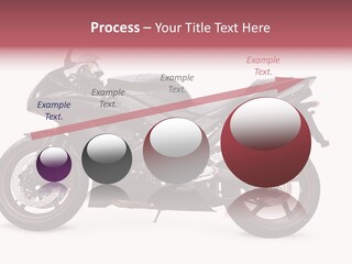Power Motorcycle Wheel PowerPoint Template