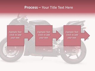 Power Motorcycle Wheel PowerPoint Template