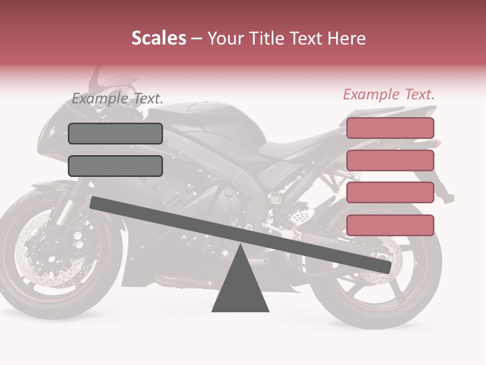 Power Motorcycle Wheel PowerPoint Template