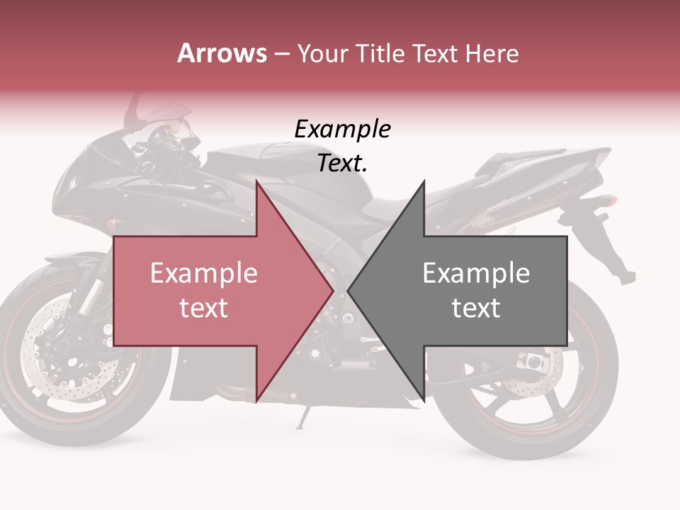 Power Motorcycle Wheel PowerPoint Template
