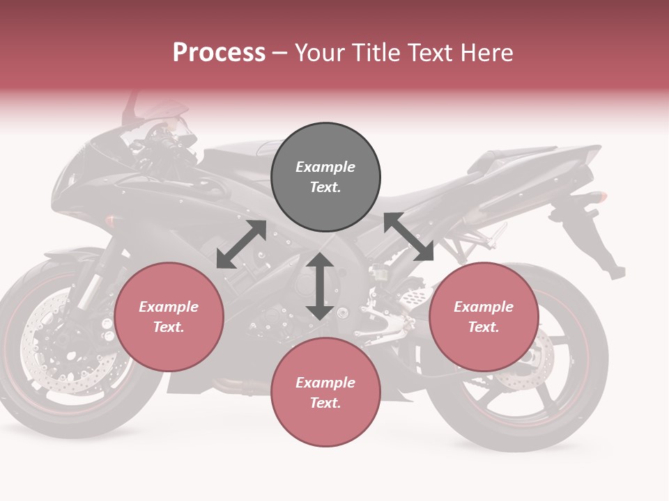 Power Motorcycle Wheel PowerPoint Template