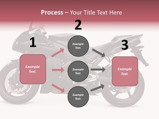 Power Motorcycle Wheel PowerPoint Template