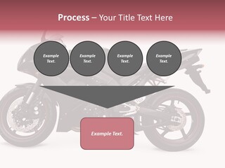 Power Motorcycle Wheel PowerPoint Template