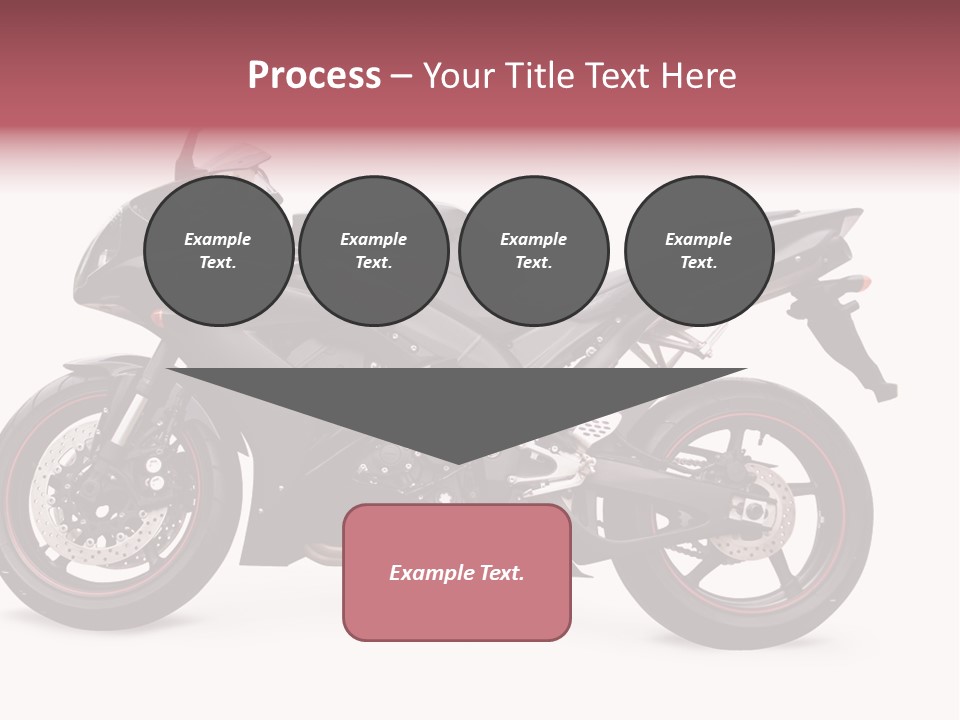 Power Motorcycle Wheel PowerPoint Template