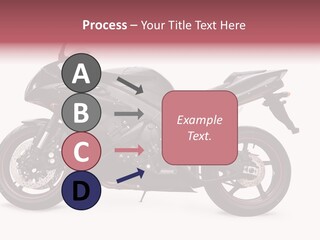 Power Motorcycle Wheel PowerPoint Template