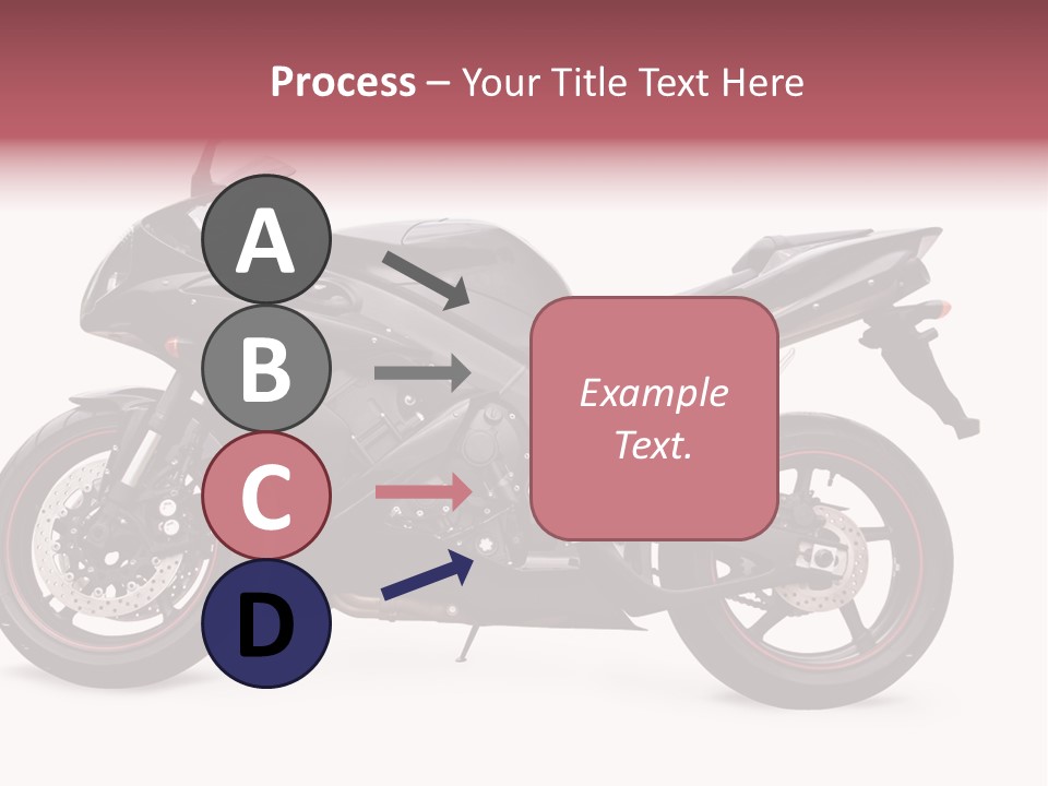 Power Motorcycle Wheel PowerPoint Template