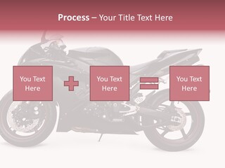 Power Motorcycle Wheel PowerPoint Template