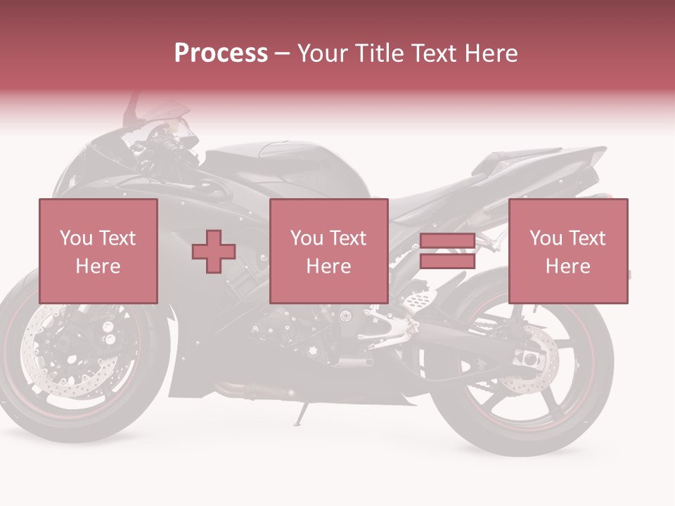 Power Motorcycle Wheel PowerPoint Template