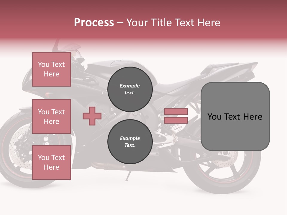 Power Motorcycle Wheel PowerPoint Template