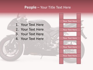 Power Motorcycle Wheel PowerPoint Template