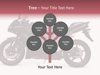 Power Motorcycle Wheel PowerPoint Template
