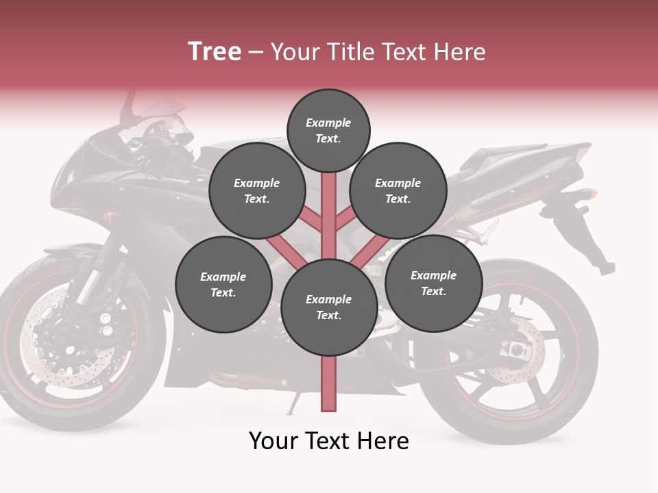 Power Motorcycle Wheel PowerPoint Template