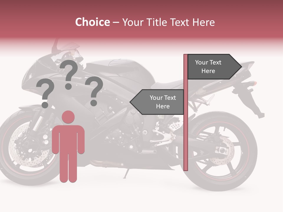 Power Motorcycle Wheel PowerPoint Template