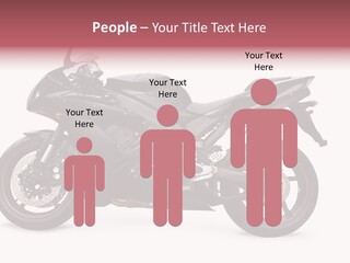 Power Motorcycle Wheel PowerPoint Template