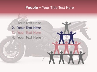 Power Motorcycle Wheel PowerPoint Template
