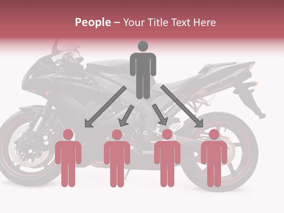 Power Motorcycle Wheel PowerPoint Template