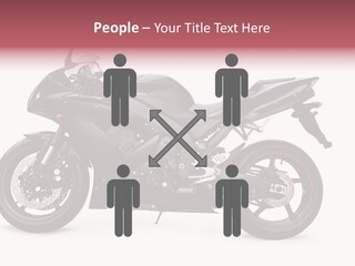 Power Motorcycle Wheel PowerPoint Template