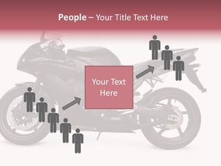 Power Motorcycle Wheel PowerPoint Template