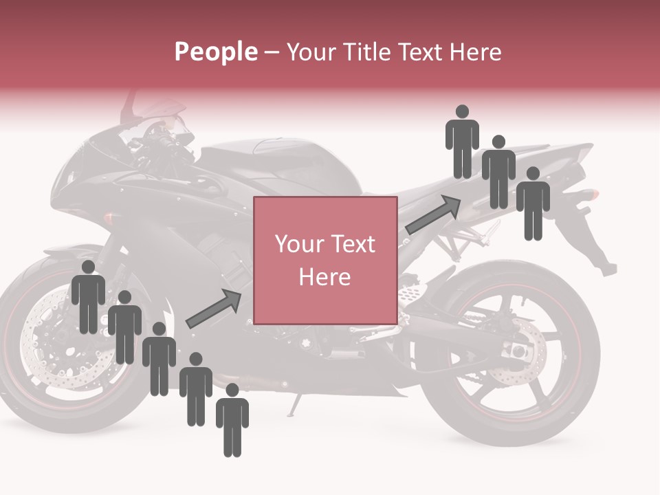 Power Motorcycle Wheel PowerPoint Template