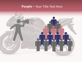 Power Motorcycle Wheel PowerPoint Template