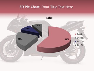 Power Motorcycle Wheel PowerPoint Template