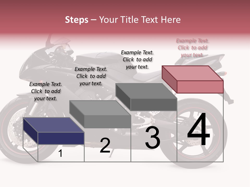 Power Motorcycle Wheel PowerPoint Template