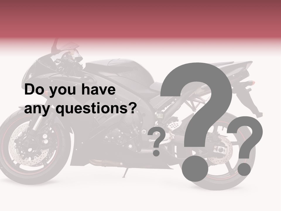 Power Motorcycle Wheel PowerPoint Template