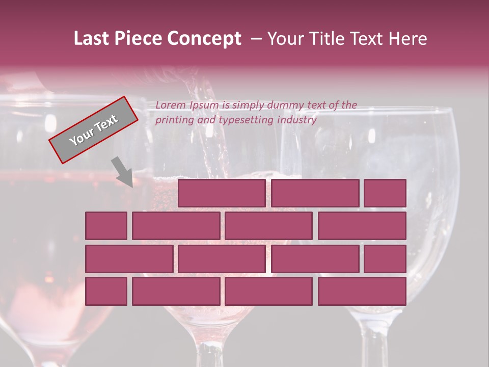 Drink Glass Reflection PowerPoint Template