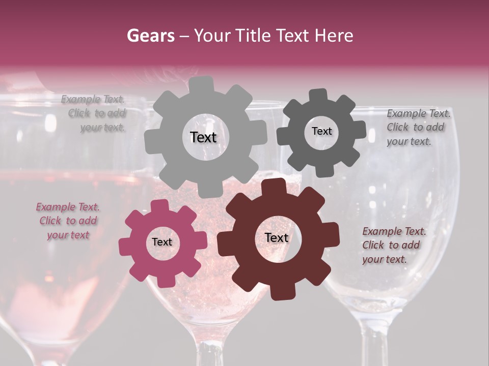 Drink Glass Reflection PowerPoint Template