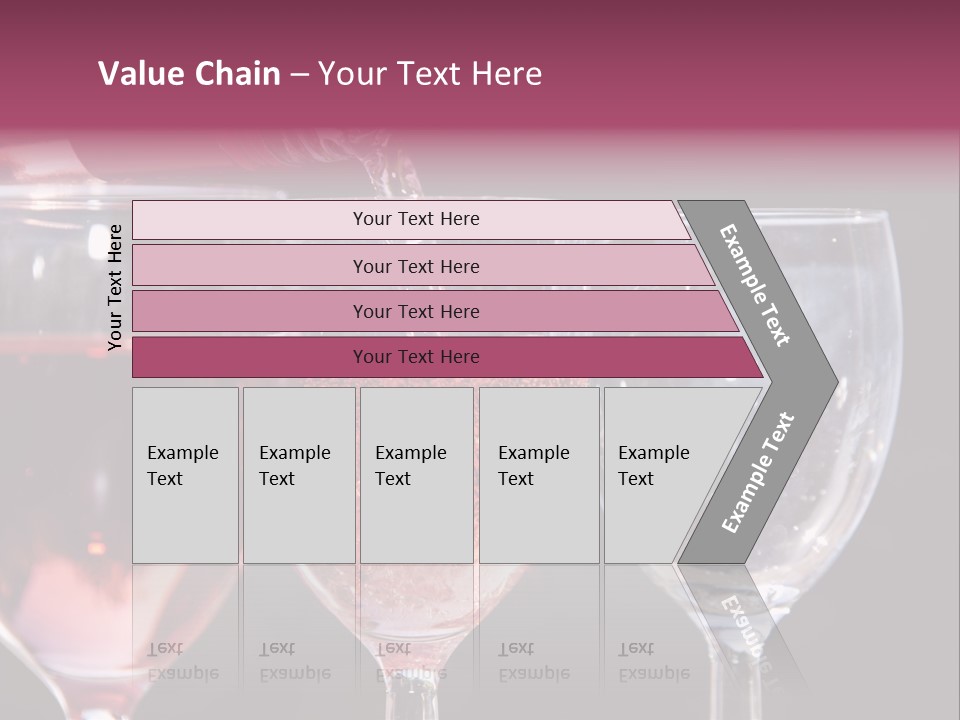 Drink Glass Reflection PowerPoint Template