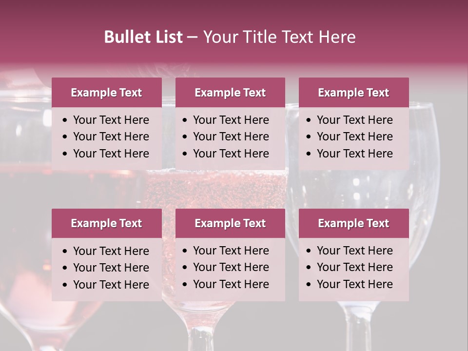 Drink Glass Reflection PowerPoint Template