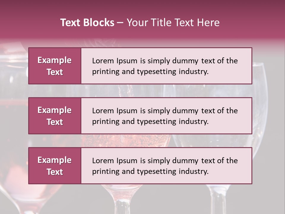 Drink Glass Reflection PowerPoint Template