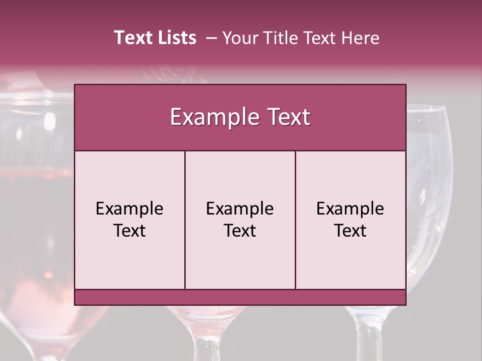 Drink Glass Reflection PowerPoint Template