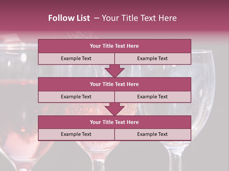 Drink Glass Reflection PowerPoint Template