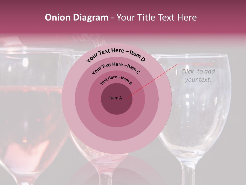 Drink Glass Reflection PowerPoint Template