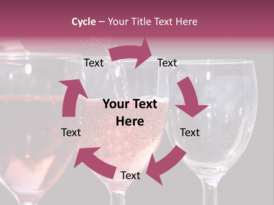 Drink Glass Reflection PowerPoint Template
