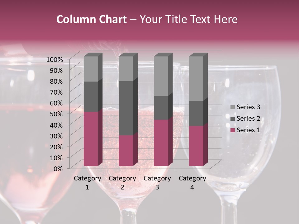 Drink Glass Reflection PowerPoint Template