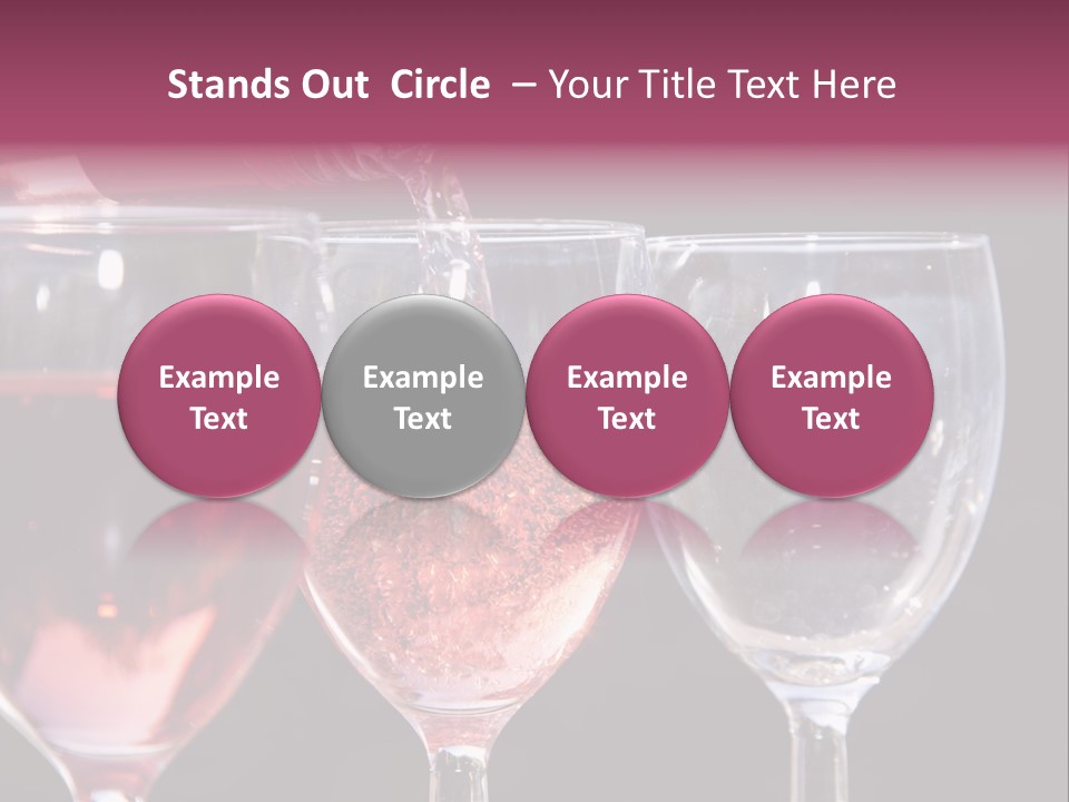 Drink Glass Reflection PowerPoint Template