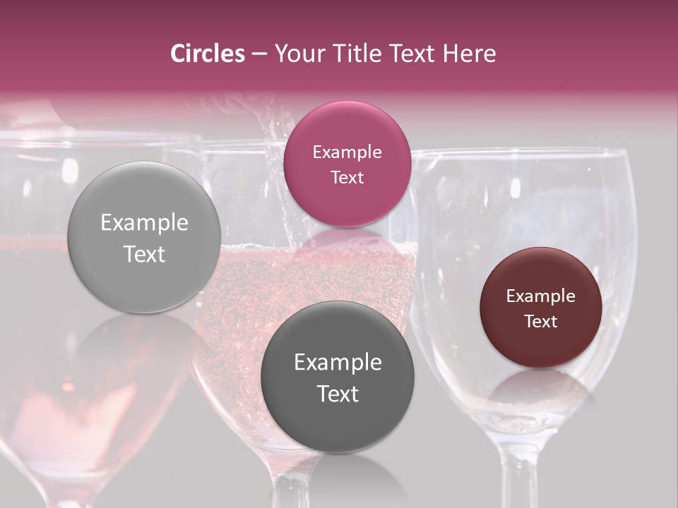 Drink Glass Reflection PowerPoint Template