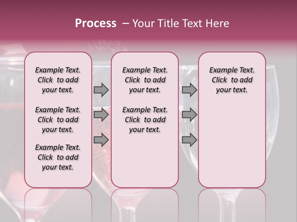 Drink Glass Reflection PowerPoint Template