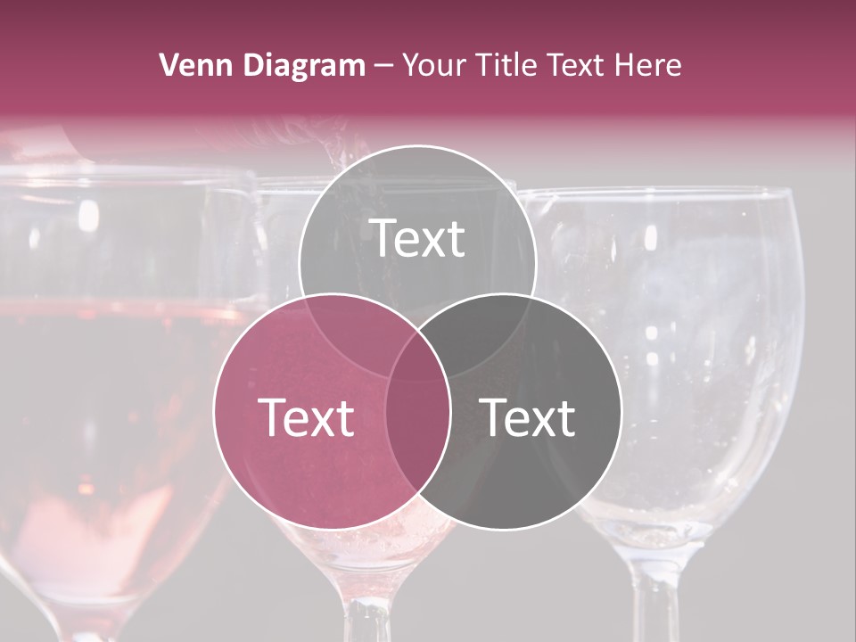 Drink Glass Reflection PowerPoint Template