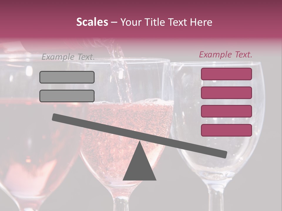 Drink Glass Reflection PowerPoint Template