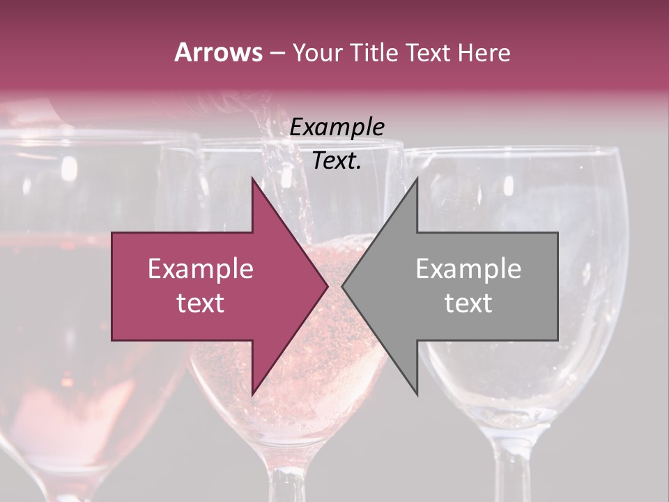 Drink Glass Reflection PowerPoint Template