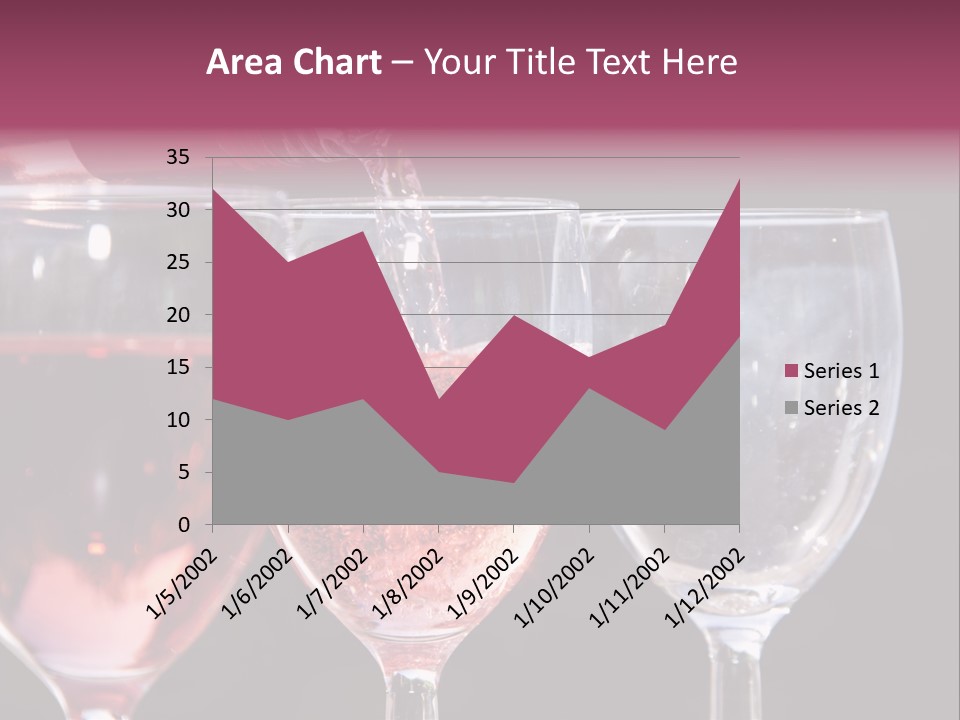 Drink Glass Reflection PowerPoint Template