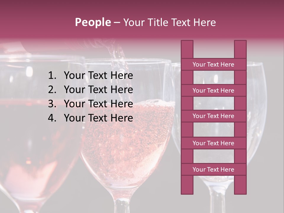 Drink Glass Reflection PowerPoint Template