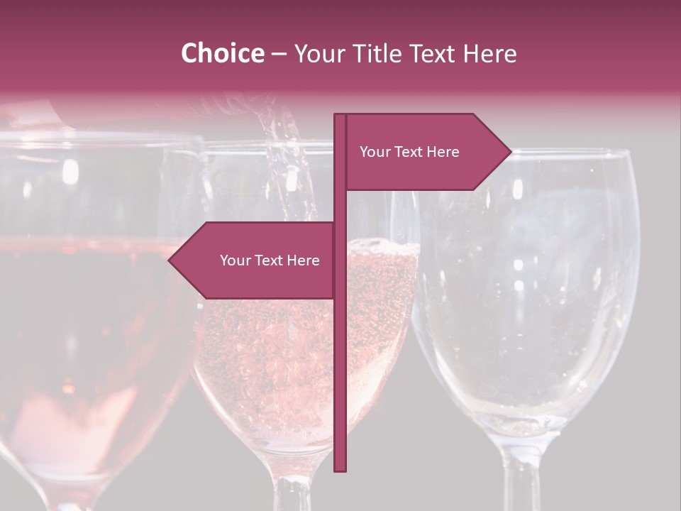 Drink Glass Reflection PowerPoint Template