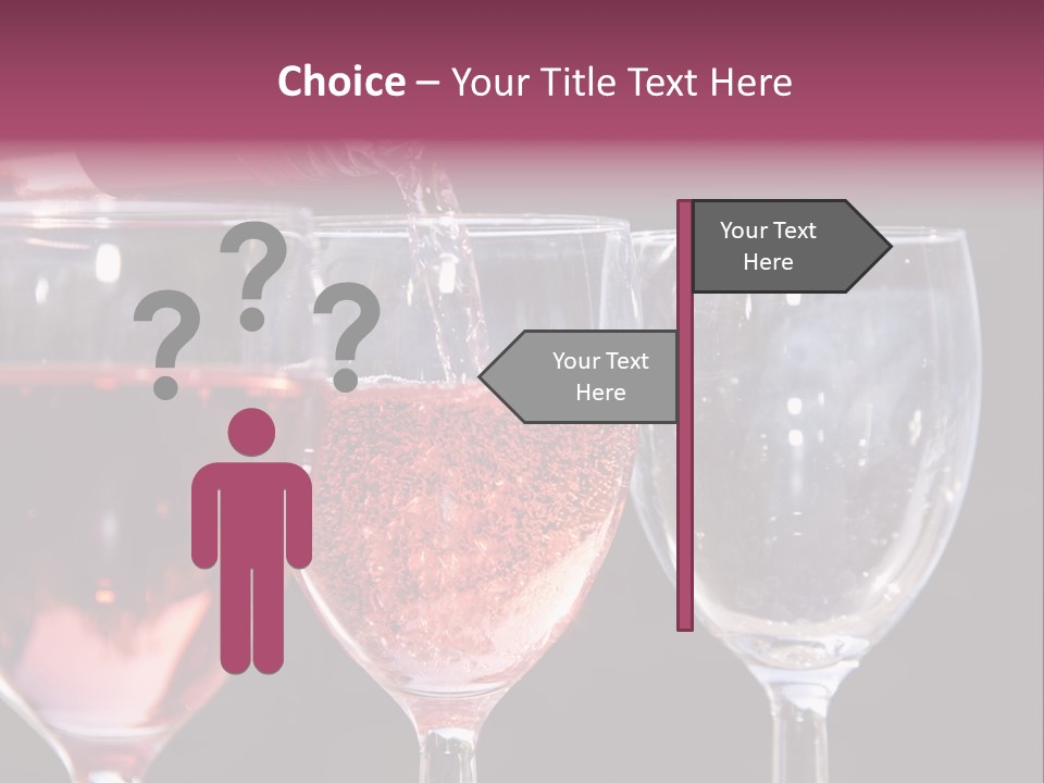 Drink Glass Reflection PowerPoint Template