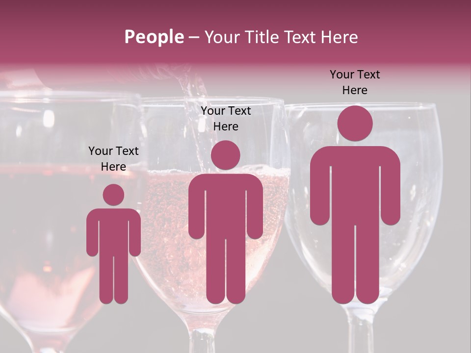 Drink Glass Reflection PowerPoint Template
